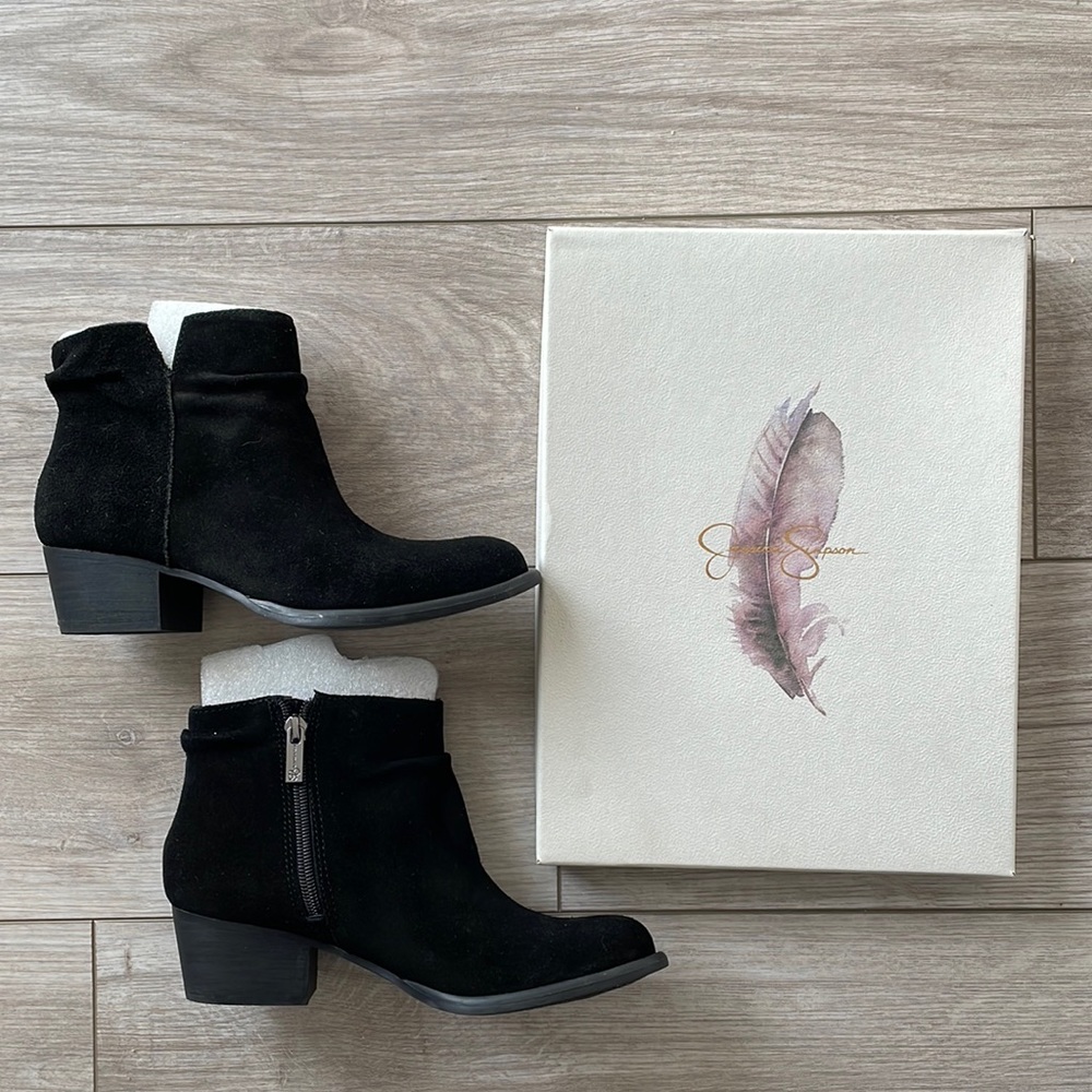 Black Suede Bootie - New